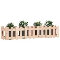 vidaXL Hochbeet Lattenzaun-Design 150x30x30 cm Massivholz Kiefer