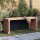 vidaXL Gartenbank Ausziehbar 212,5x40,5x45 cm Massivholz Douglasie