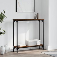 vidaXL Konsolentisch Braun Eichen-Optik 75x22,5x75 cm...