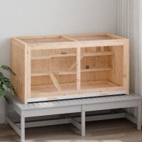 vidaXL Hamsterk&auml;fig 89,5x45x45 cm Massivholz Tanne