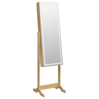 vidaXL Schmuckschrank mit Spiegel & LED-Beleuchtung...