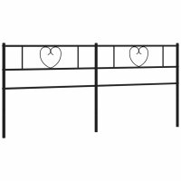 vidaXL Kopfteil Metall Schwarz 200 cm