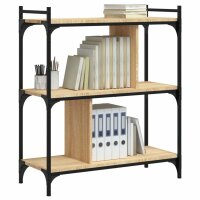 vidaXL Bücherregal 3 Böden Sonoma-Eiche 76x32x88 cm Holzwerkstoff