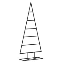 vidaXL Metall-Weihnachtsbaum f&uuml;r Dekorationen Schwarz 90 cm