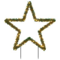 vidaXL Weihnachtsstern mit Erdspie&szlig;en und 115 LEDs 85 cm