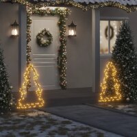 vidaXL Weihnachtsbaum mit Erdspießen und 115 LEDs...