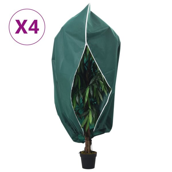 vidaXL Wintervlies mit Rei&szlig;verschluss 4 Stk. 70 g/m&sup2; 3,93x3 m