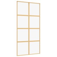 vidaXL Schiebetür Golden 102,5x205 cm ESG-Klarglas...