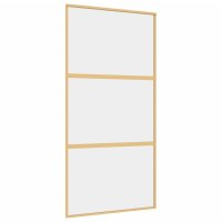 vidaXL Schiebetür Golden 102,5x205 cm ESG-Klarglas...