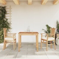 vidaXL 3-tlg. Garten-Essgruppe Massivholz Teak