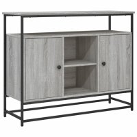 vidaXL Sideboard Grau Sonoma 100x35x80 cm Holzwerkstoff