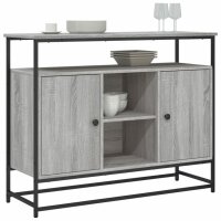 vidaXL Sideboard Grau Sonoma 100x35x80 cm Holzwerkstoff