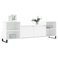 vidaXL TV-Schrank Hochglanz-Wei&szlig; 160x35x55 cm Holzwerkstoff