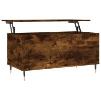 vidaXL Couchtisch Räuchereiche 90x44,5x45 cm...