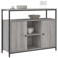 vidaXL Sideboard Grau Sonoma 100x35x80 cm Holzwerkstoff