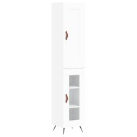 vidaXL Highboard Wei&szlig; 34,5x34x180 cm Holzwerkstoff