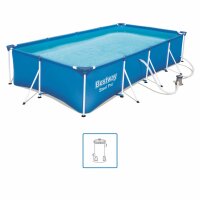 Bestway Steel Pro Swimmingpool Set Rechteckig 400x211x81...