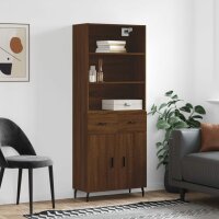 vidaXL Highboard Braun Eichen-Optik 69,5x34x180 cm...