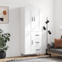 vidaXL Highboard Weiß 69,5x34x180 cm Holzwerkstoff