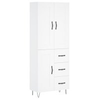 vidaXL Highboard Weiß 69,5x34x180 cm Holzwerkstoff