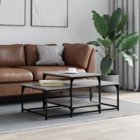 vidaXL Couchtisch Grau Sonoma 102x60x45 cm Holzwerkstoff