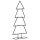 vidaXL Metall-Weihnachtsbaum f&uuml;r Dekorationen Schwarz 125 cm