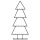 vidaXL Metall-Weihnachtsbaum f&uuml;r Dekorationen Schwarz 125 cm