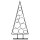 vidaXL Metall-Weihnachtsbaum f&uuml;r Dekorationen Schwarz 90 cm