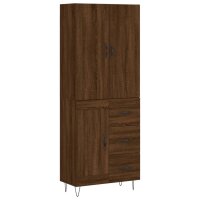 vidaXL Highboard Braun Eichen-Optik 69,5x34x180 cm...