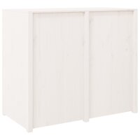 vidaXL Outdoor-K&uuml;chenschrank Wei&szlig; 106x55x92 cm Massivholz Kiefer