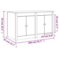 vidaXL Outdoor-K&uuml;chenschrank 106x55x64 cm Massivholz Douglasie