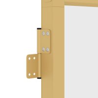 vidaXL Innent&uuml;r Schlank Golden 76x201,5 cm Hartglas und Aluminium