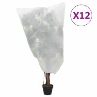 vidaXL Wintervlies mit Kordelzug 12 Stk. 70 g/m²...