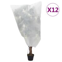 vidaXL Wintervlies mit Kordelzug 12 Stk. 70 g/m² 0,8x1,2 m