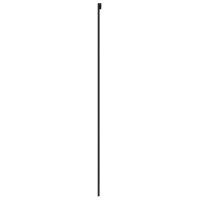 vidaXL Schiebetür Schwarz 76x205 cm Hartglas und Aluminium