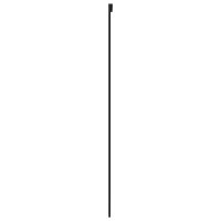 vidaXL Schiebetür Schwarz 102,5x205 cm Hartglas und Aluminium