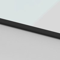 vidaXL Schiebetür Schwarz 102,5x205 cm Hartglas und Aluminium