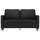 vidaXL 2-Sitzer-Sofa Schwarz 120 cm Kunstleder