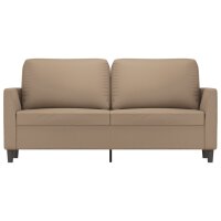 vidaXL 2-Sitzer-Sofa Cappuccino-Braun 140 cm Kunstleder