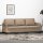 vidaXL 3-Sitzer-Sofa Cappuccino-Braun 180 cm Kunstleder