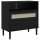 vidaXL Sideboard SENJA Rattan-Optik Schwarz 80x40x80 cm Kiefernholz