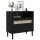 vidaXL Sideboard SENJA Rattan-Optik Schwarz 80x40x80 cm Kiefernholz