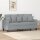 vidaXL 2-Sitzer-Sofa Hellgrau 140 cm Stoff