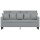 vidaXL 2-Sitzer-Sofa Hellgrau 140 cm Stoff