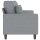 vidaXL 2-Sitzer-Sofa Hellgrau 140 cm Stoff