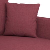 vidaXL 2-Sitzer-Sofa Weinrot 140 cm Stoff