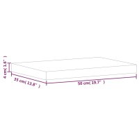 vidaXL Schneidebrett 50x35x4 cm Massivholz Buche