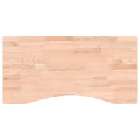 vidaXL Schreibtischplatte 80x(36-40)x2,5 cm Massivholz Buche