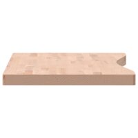 vidaXL Schreibtischplatte 100x(45-50)x4 cm Massivholz Buche