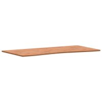 vidaXL Schreibtischplatte 110x(50-55)x1,5 cm Massivholz Buche